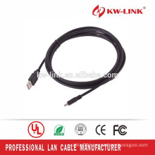 High Quality UL List 1M/2M/3M/5M/10M 5pin Mini USB2.0 Cable From KW-Link